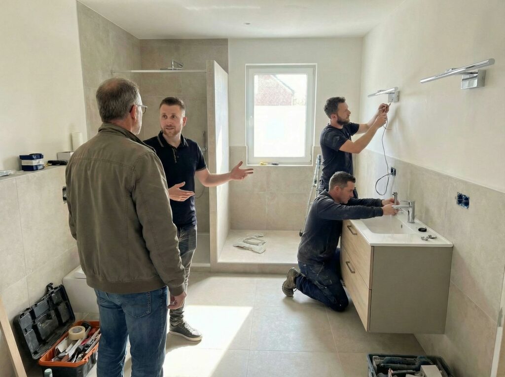 réalisation salle de bain