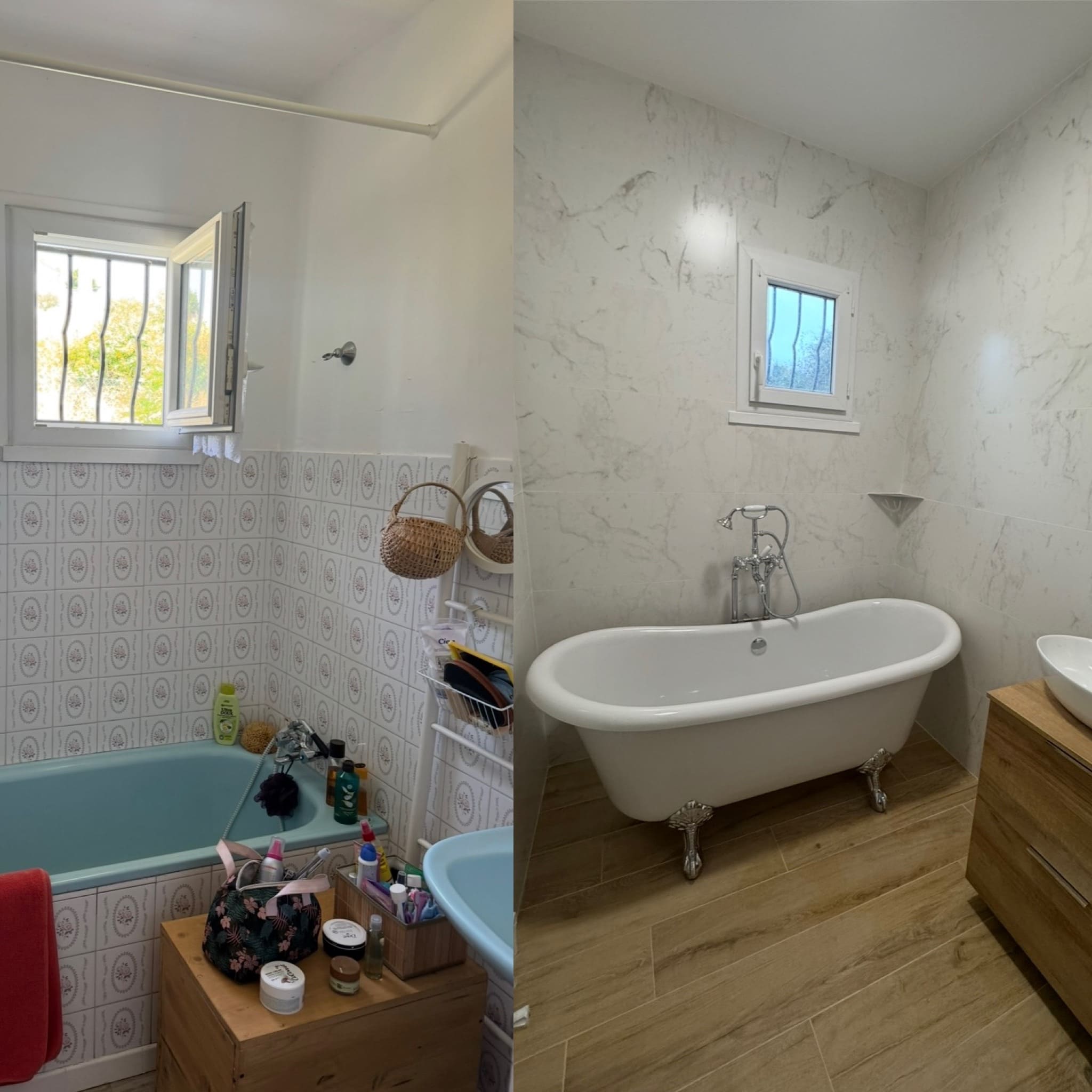 Chantier de salle de bain réalisé à Saint-Étienne